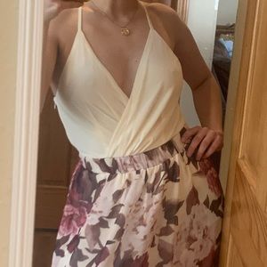 Windsor cream thong bodysuit